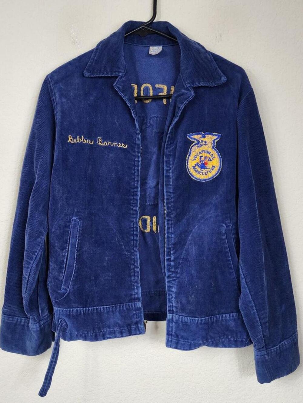 Vintage FFA California Dark Blue Corduroy Jacket